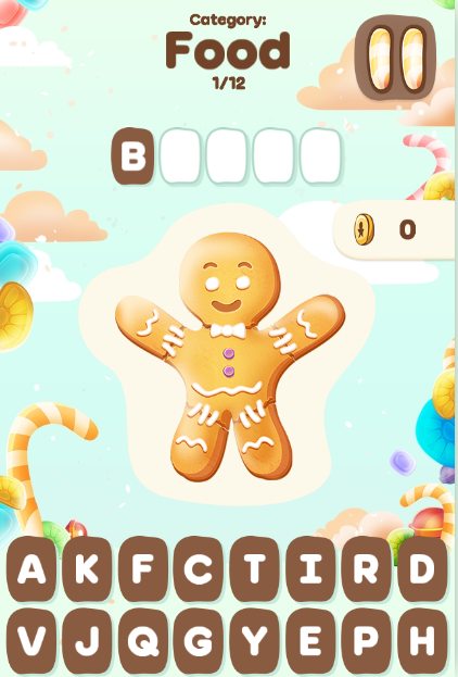 Screenshot of Sweet Hangman - Pub Quiz