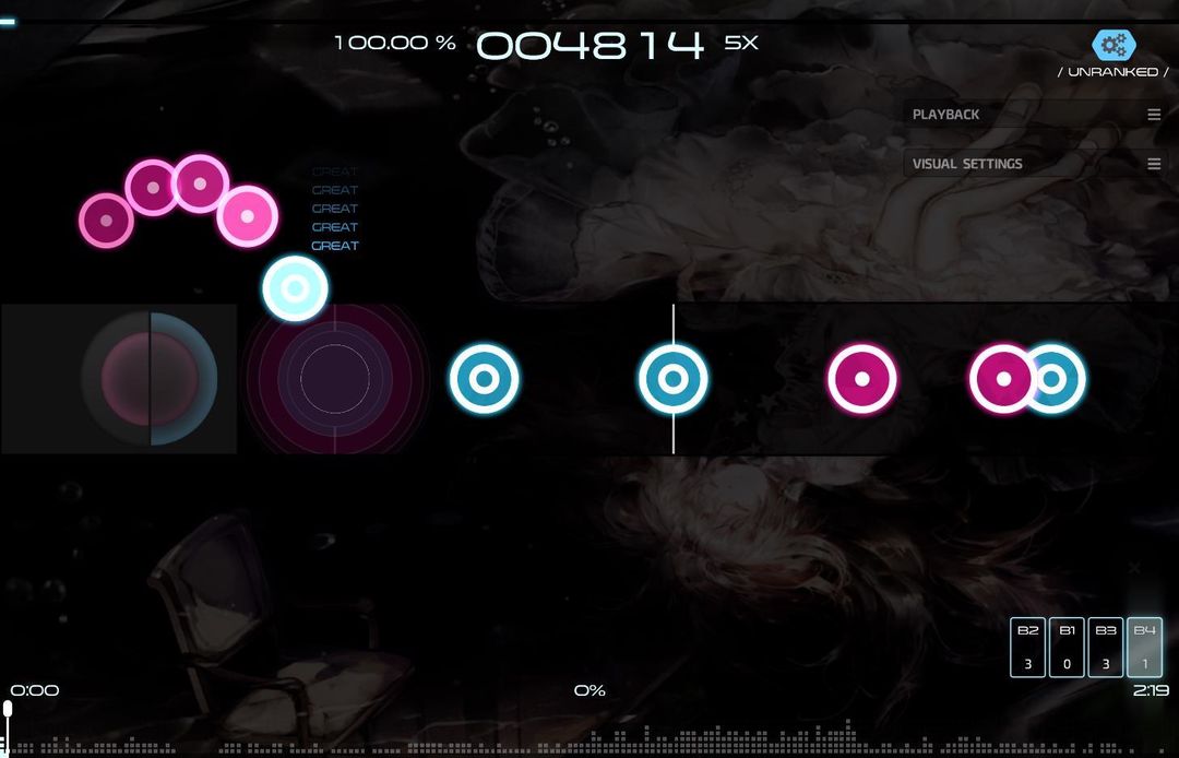 Screenshot of osu!