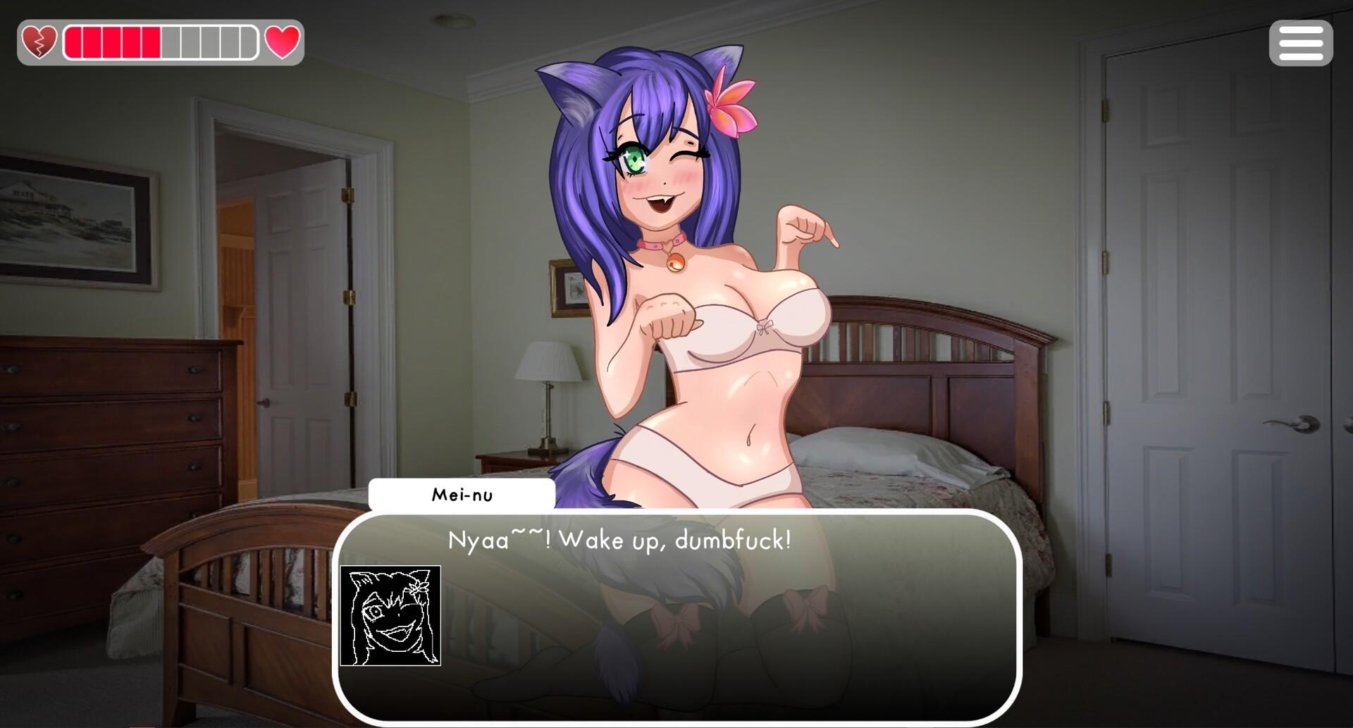 Mature Comedy Visual Novel Game Screenshot