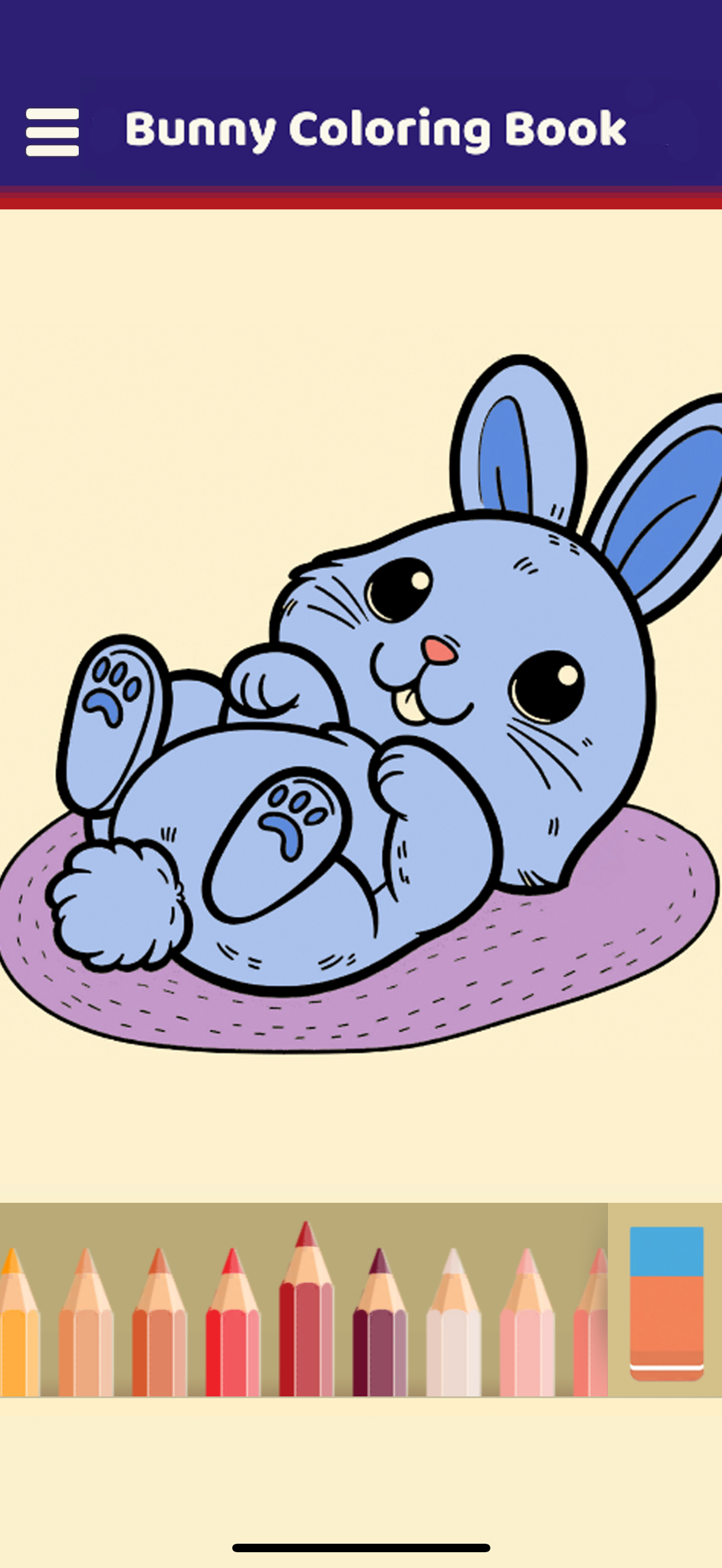 Bunny Coloring Book Game Screenshot