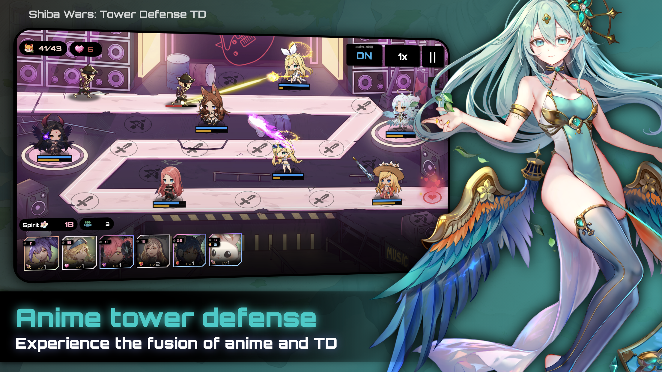 Shiba Wars: Tower Defense TD Game Screenshot