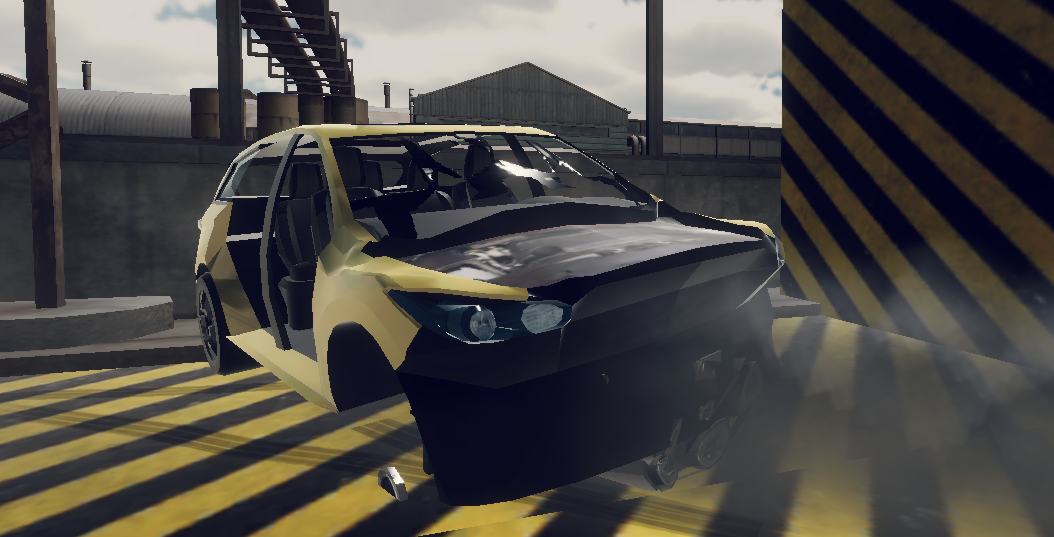 Car Crash Simulator Industrial Game Screenshot