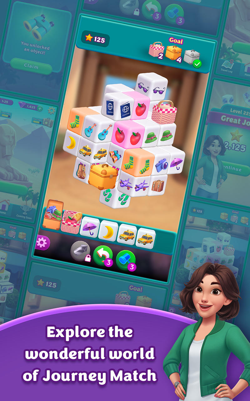 Journey Match - 3D Puzzle Cube ภาพหน้าจอเกม