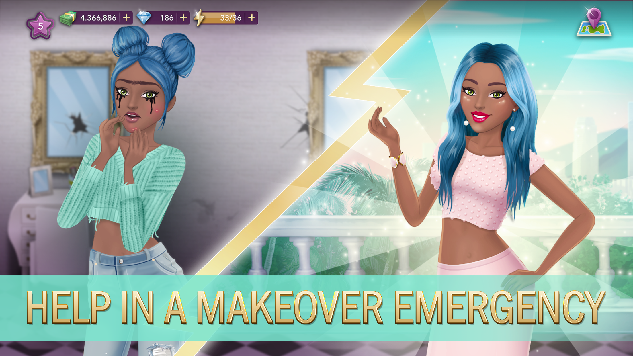 Africa Glam: Fashion & Drama Game Screenshot