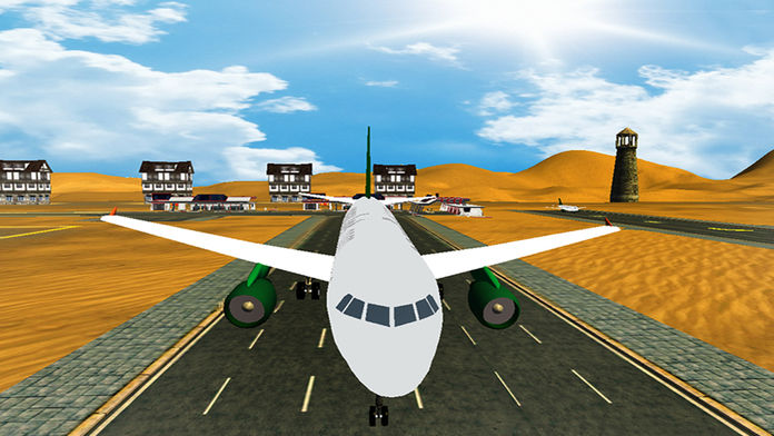 Screenshot of 3D Airport Airplane parking simulator 2017