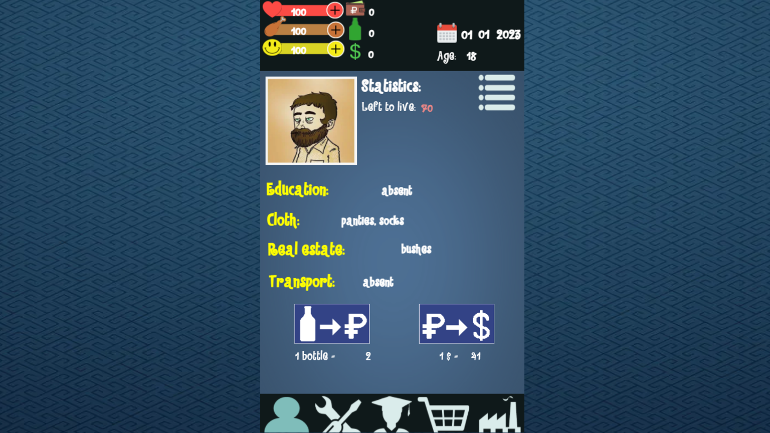 Cuplikan Layar Game Bitte life game simulator