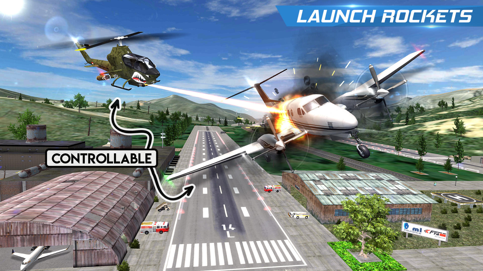 Helicopter Flight Pilot Game Screenshot