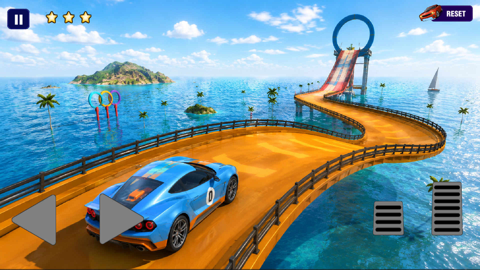Captura de Tela do Jogo Speed X Unstoppable Car Stunts