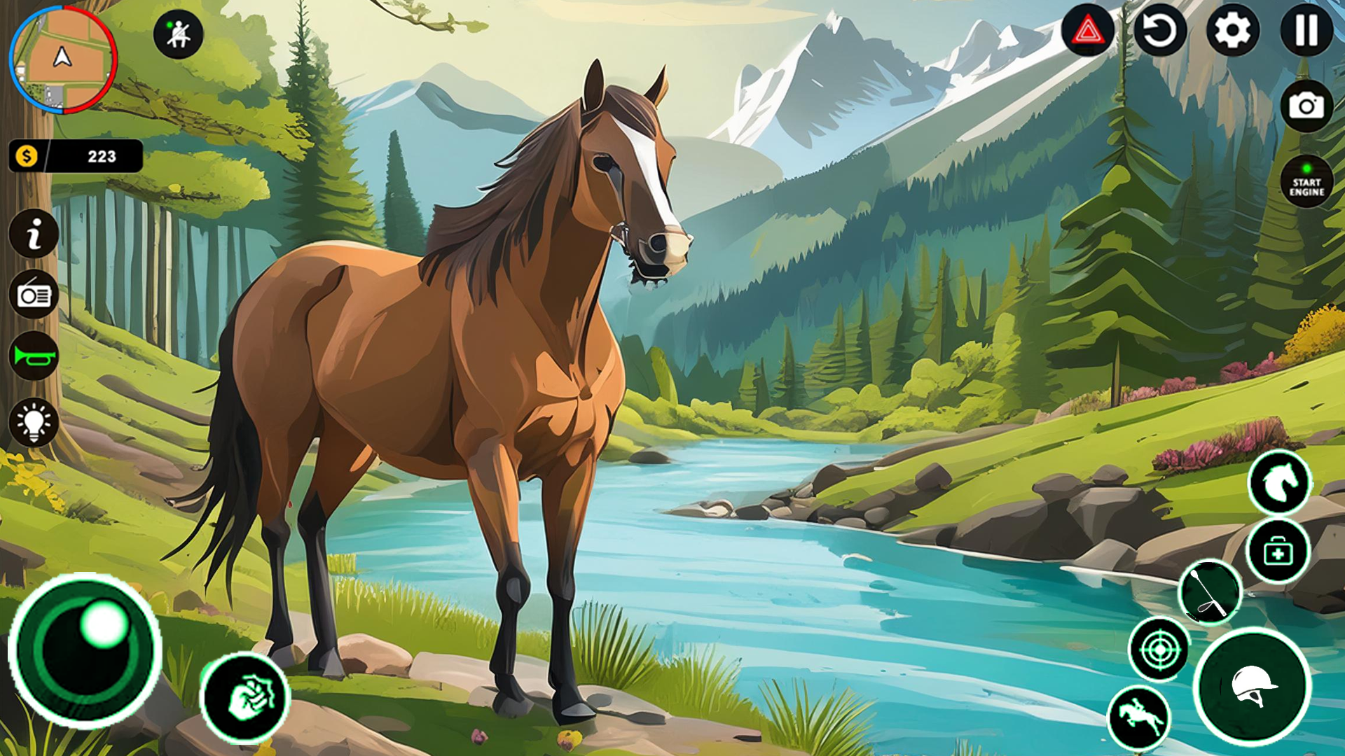 Virtual Horse Farm Riding 3d Game Screenshot