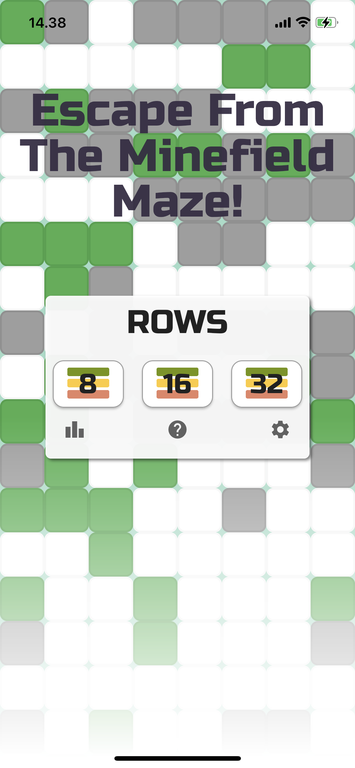 Minefield Maze Game Screenshot