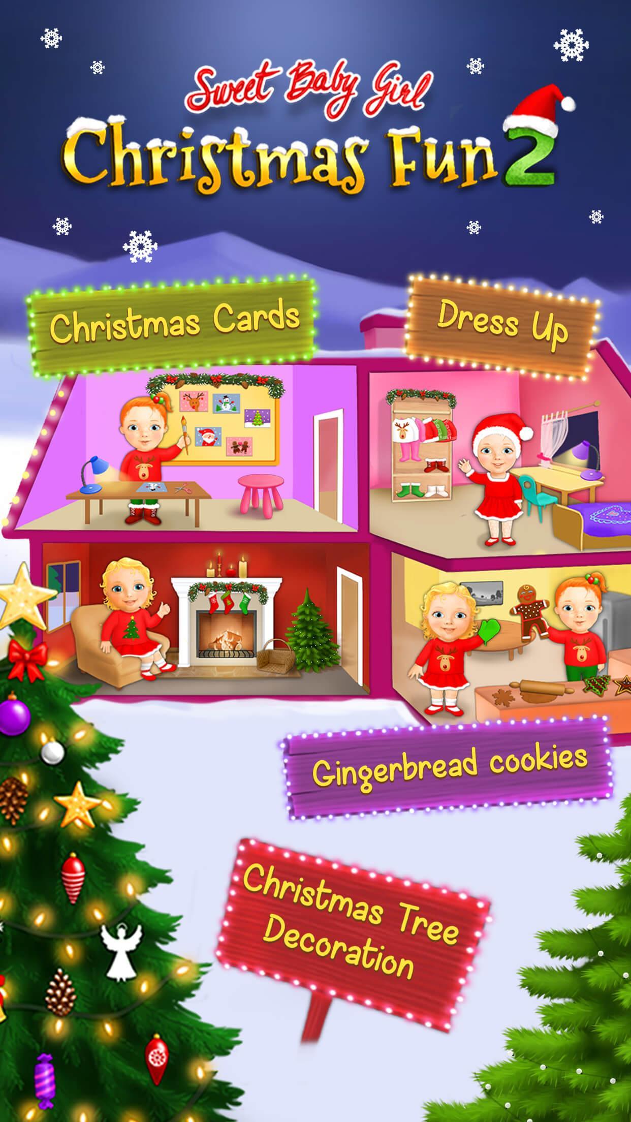Cuplikan Layar Game Sweet Baby Girl Christmas 2