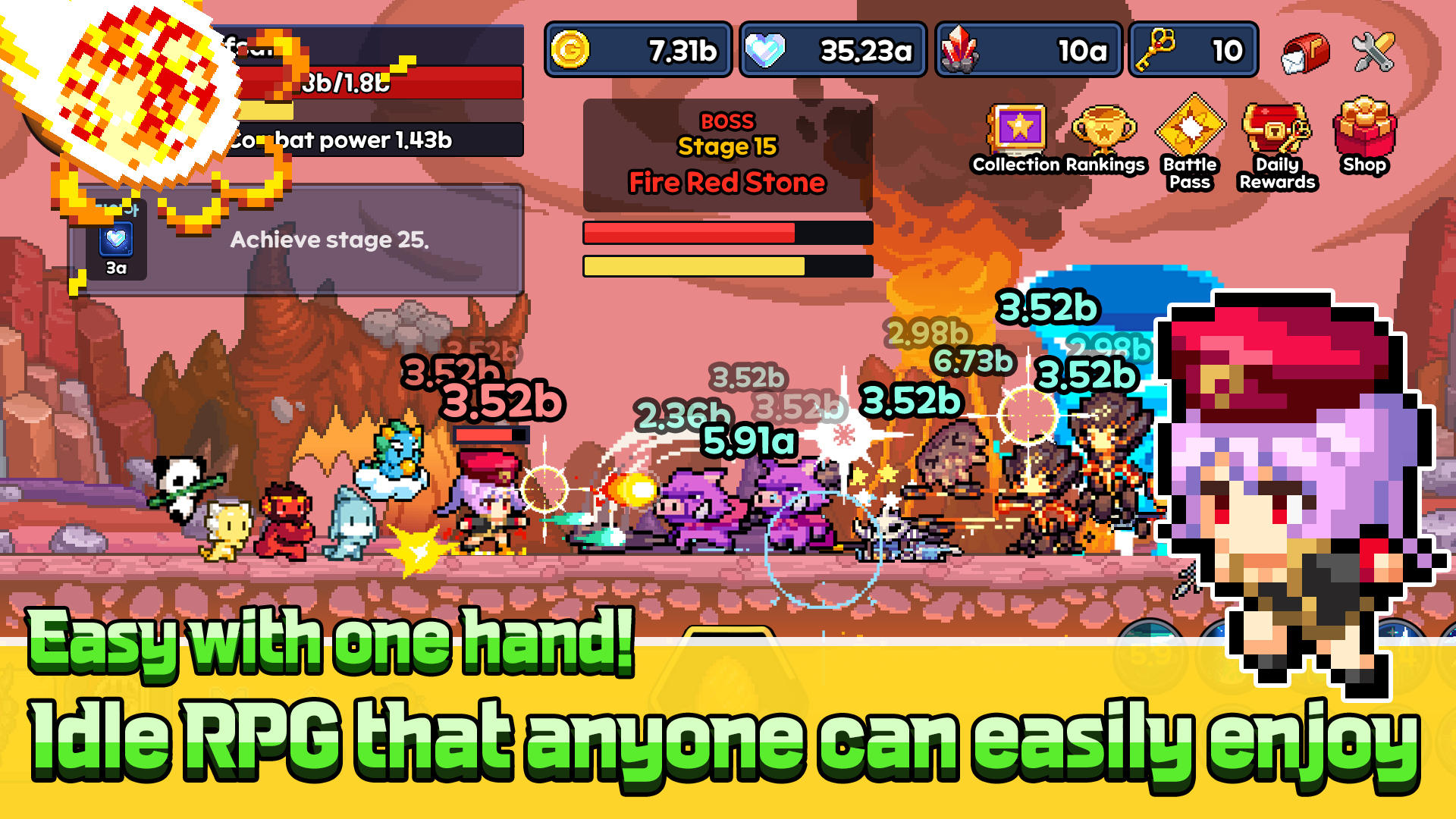 Pixel Dragon Knights: Idle RPG Game Screenshot