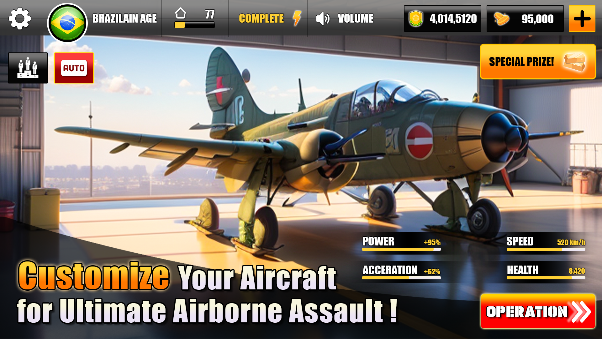 Screenshot 1 of Mga Modern Warplanes Sky Fighters 1.0.4