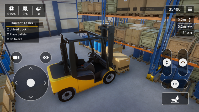 Captura de Tela do Jogo Forklift Simulator 2023