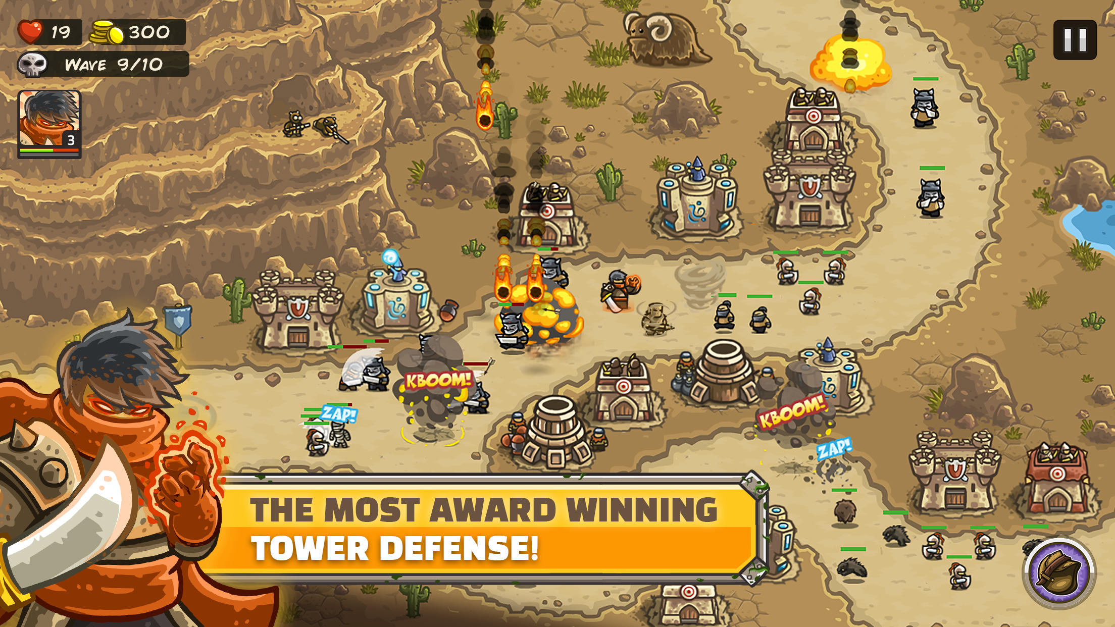 Kingdom Rush Frontiers TD Game Screenshot