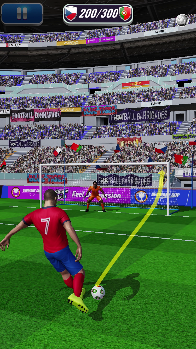 Euro Penalty Flick Soccer ภาพหน้าจอเกม