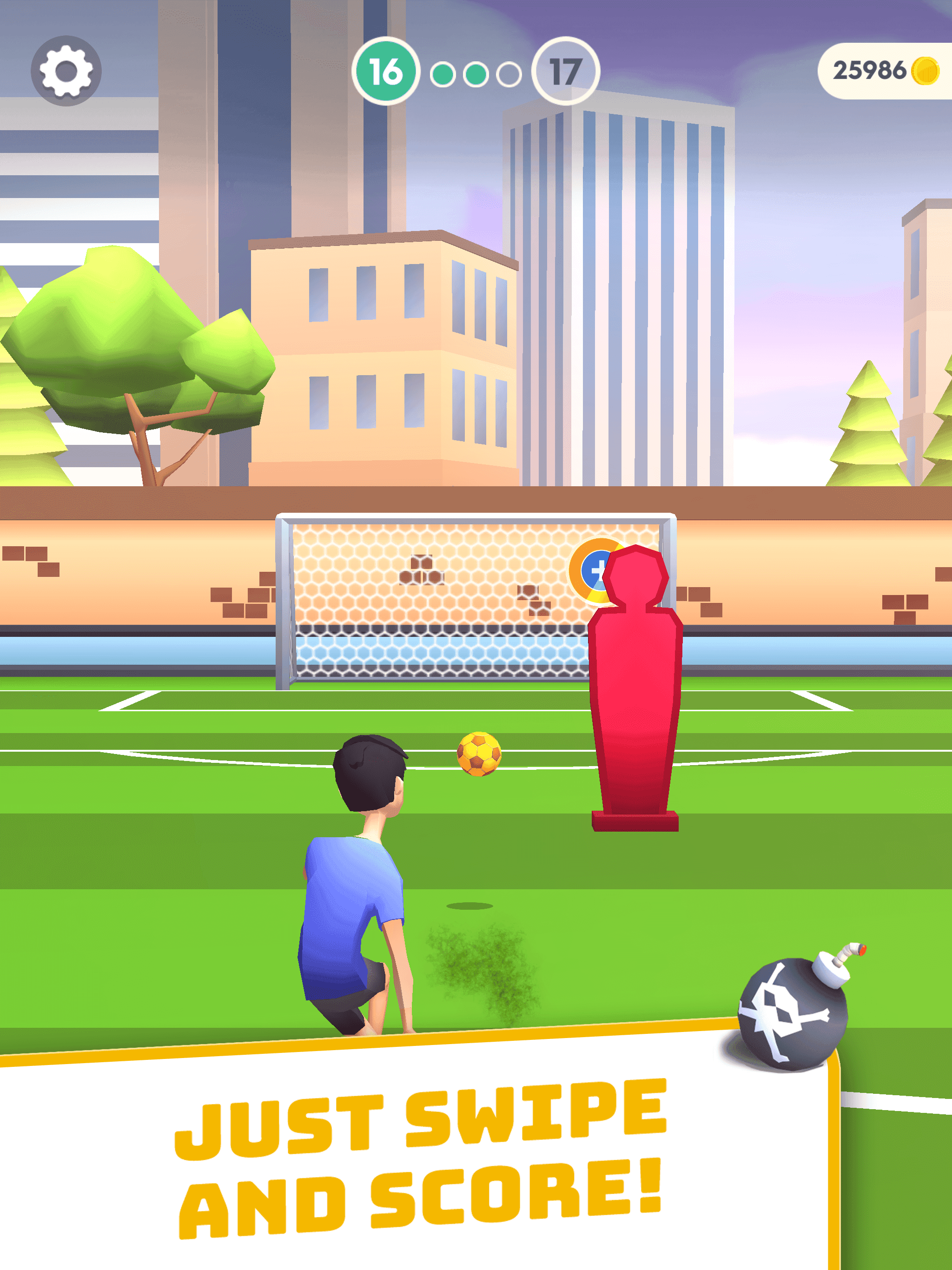 Flick Goal! Game Screenshot