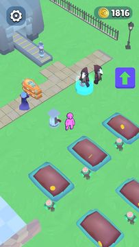 Creepy Idle: Tomb Park Tycoon Game Screenshot