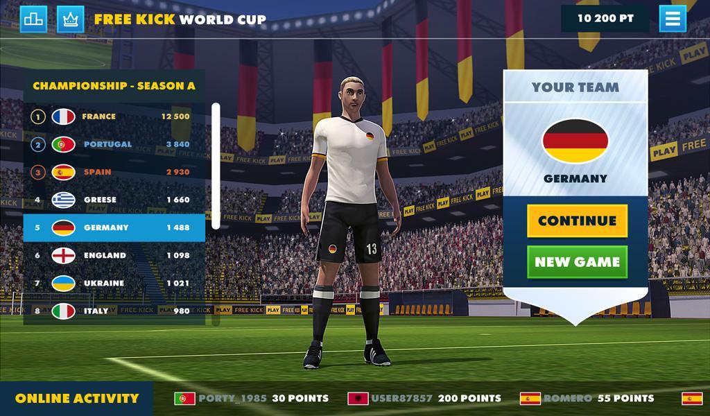 SOCCER FREE KICK WORLD CUP 17 Game Screenshot