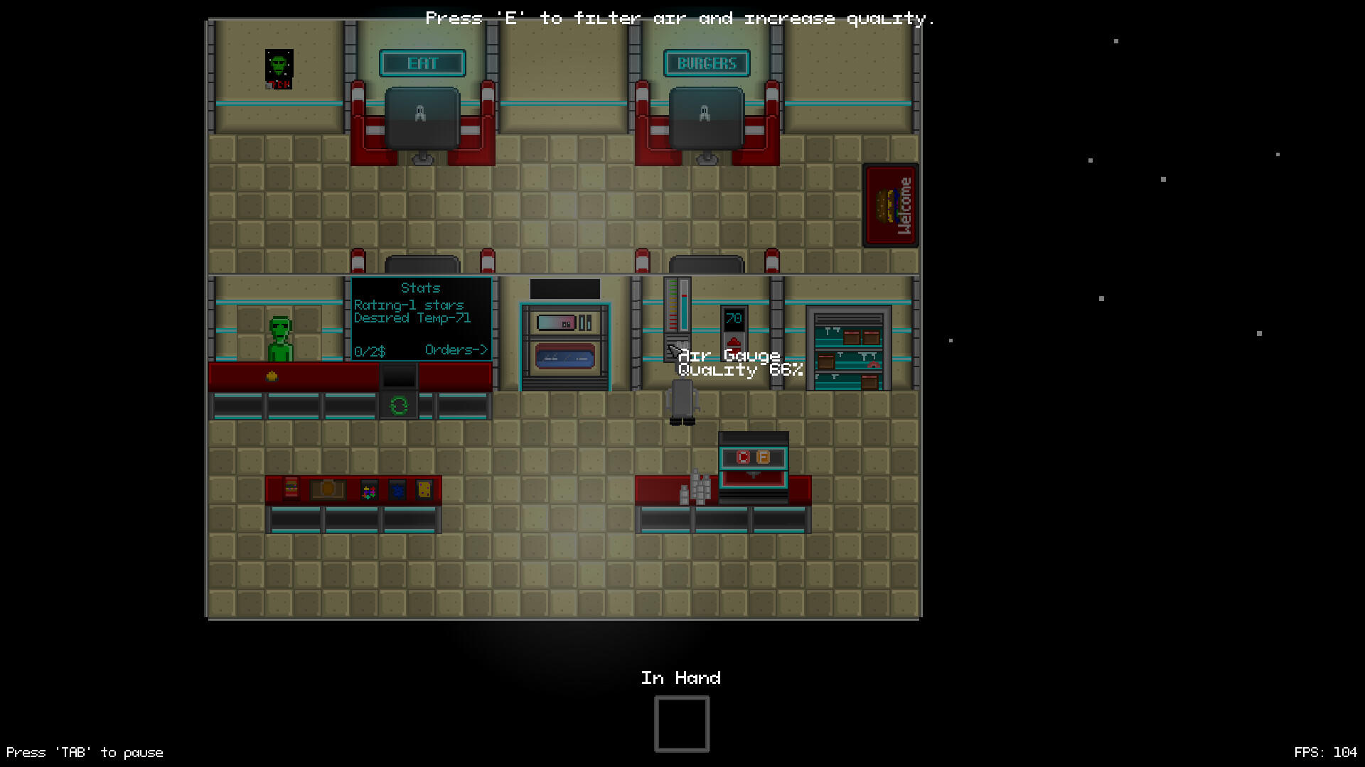 Alien Cafe screenshot game