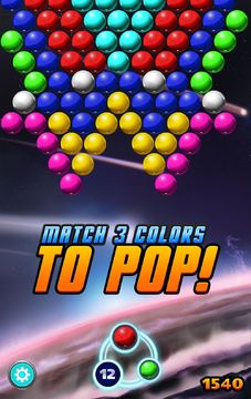 Bubble Shooter Galaxy Game Screenshot