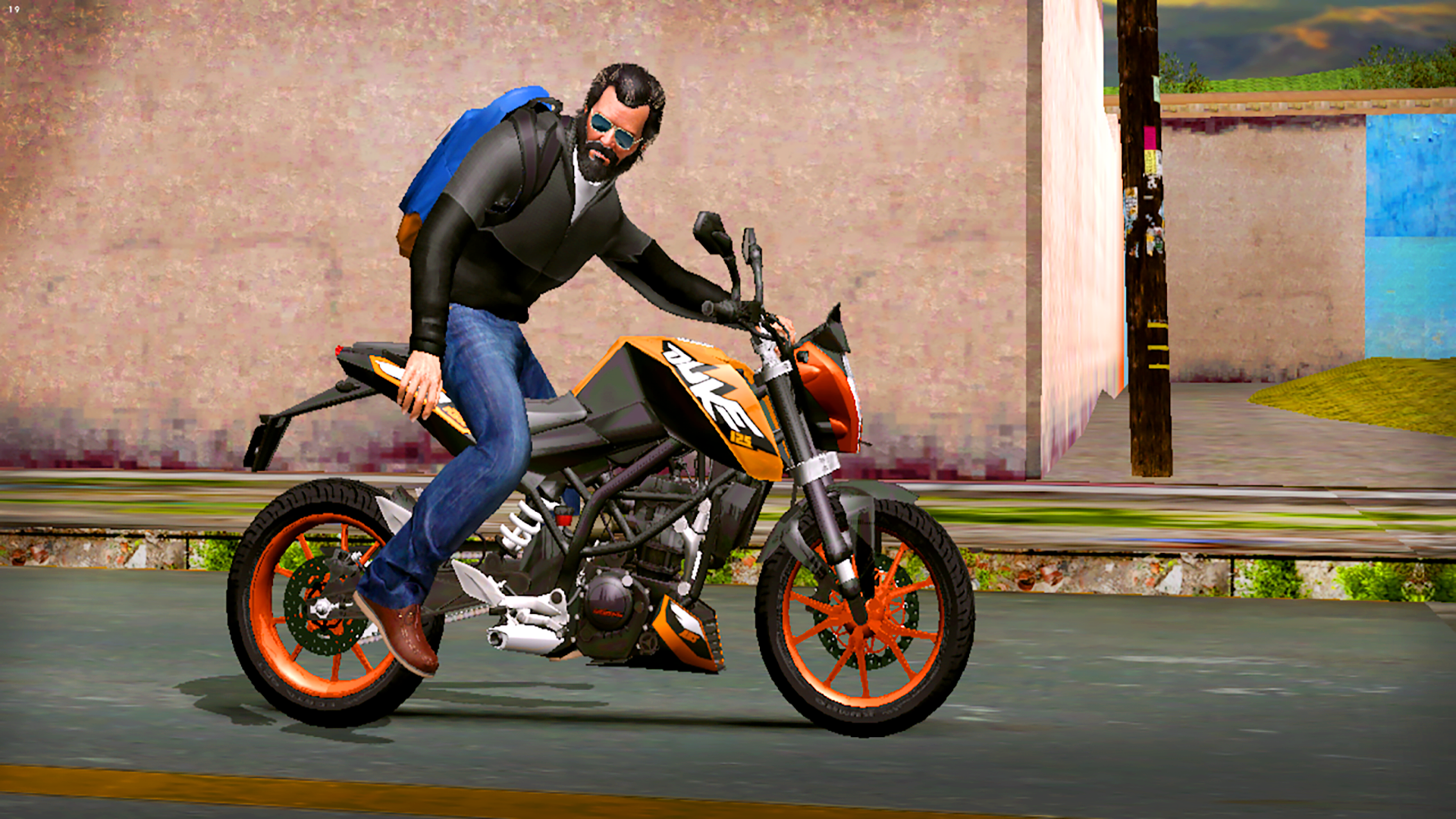 Screenshot of Ktm Bike Stunt & Race Game 3d