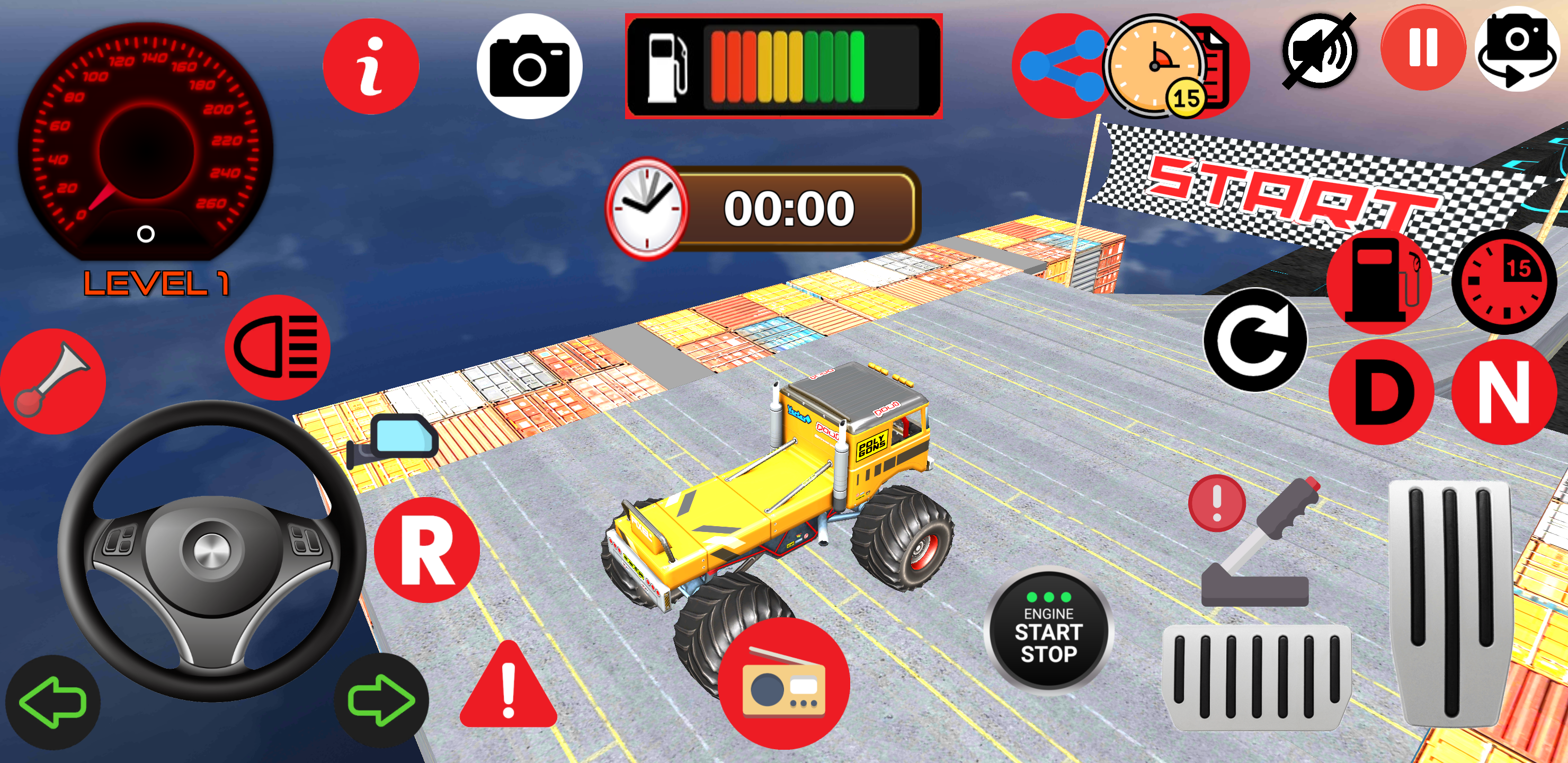 Carlos Monster Truck 3D Game Screenshot