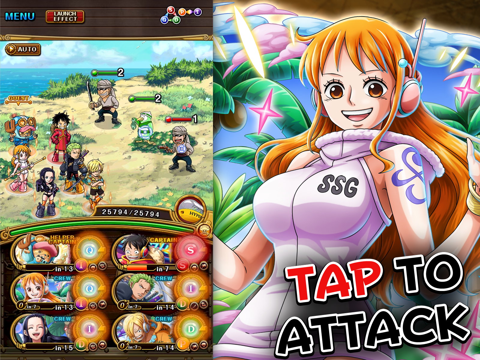 Скриншот игры ONE PIECE TREASURE CRUISE-RPG