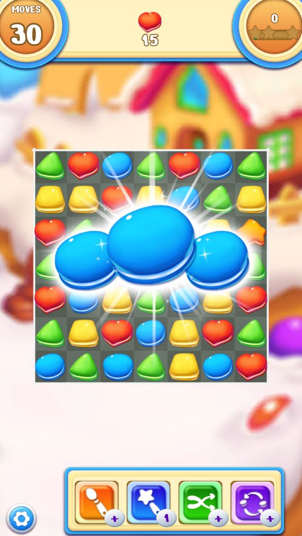 Cookie Macaron Pop : Match 3 screenshot game