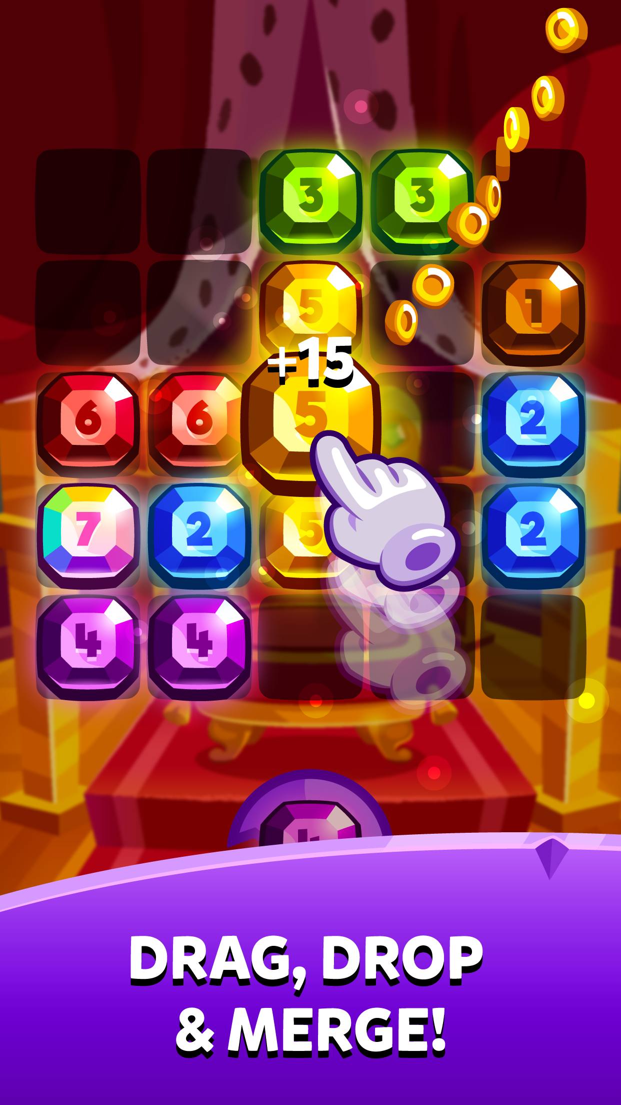 Bubbu Jewels - Merge Puzzle Game Screenshot