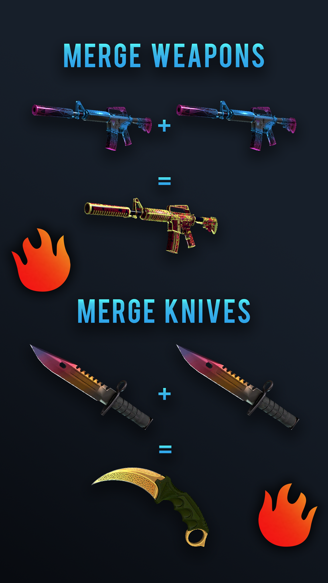 🔥Hell Case Merge. Ultimate Skins Simulator Opener Game Screenshot