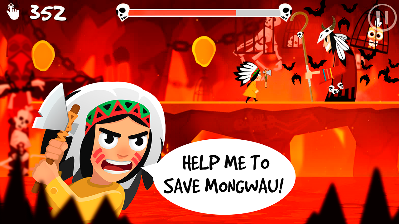 Save Mongwau - Ancient Rush Game Screenshot
