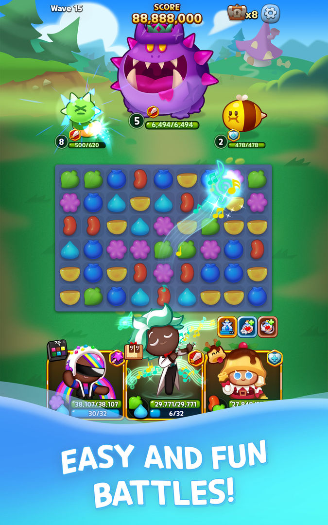 Cookie Run: Puzzle World ภาพหน้าจอเกม