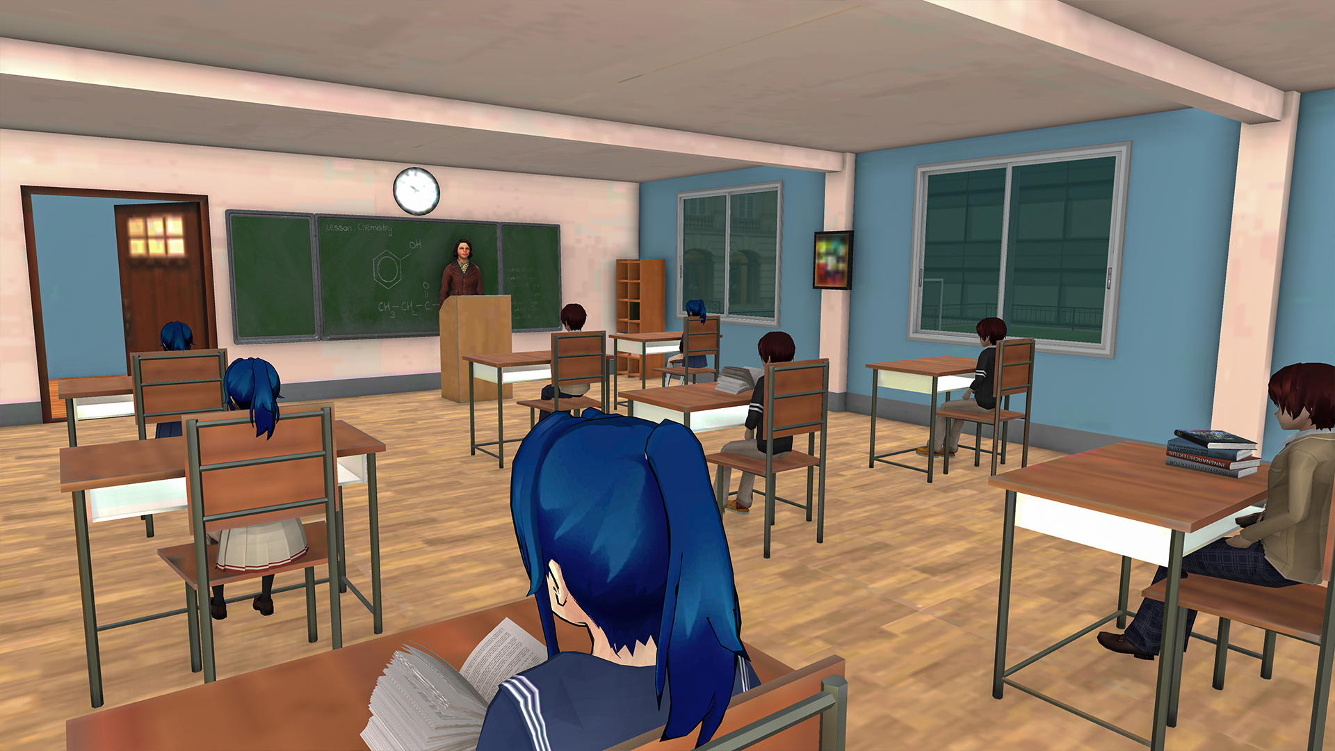 Girls High School Sim Game Game Screenshot