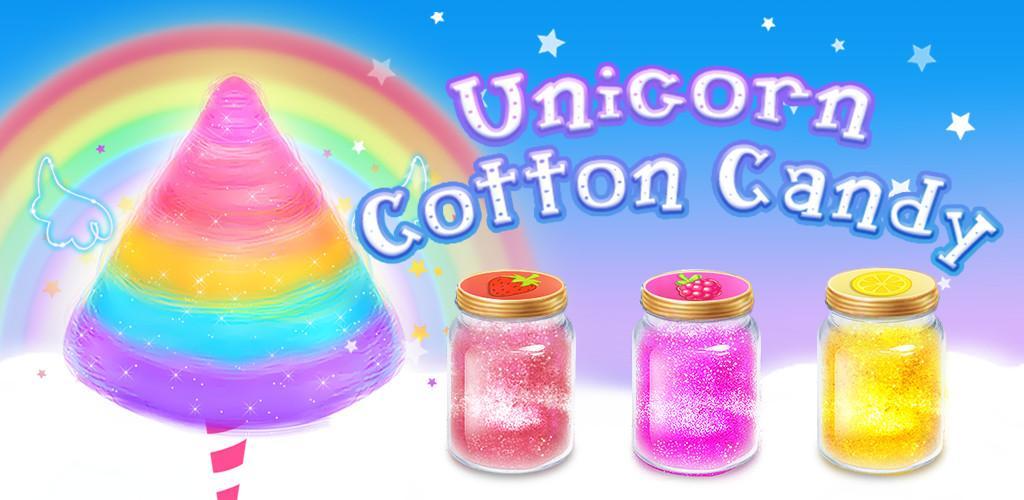 Banner of Unicorn Cotton Candy - Mga Laro sa Pagluluto para sa Batang Babae 