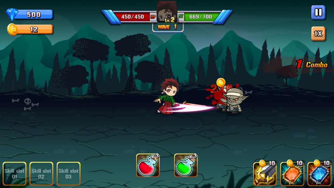 ﻿モンスター鬼滅の刃ゲーム screenshot game