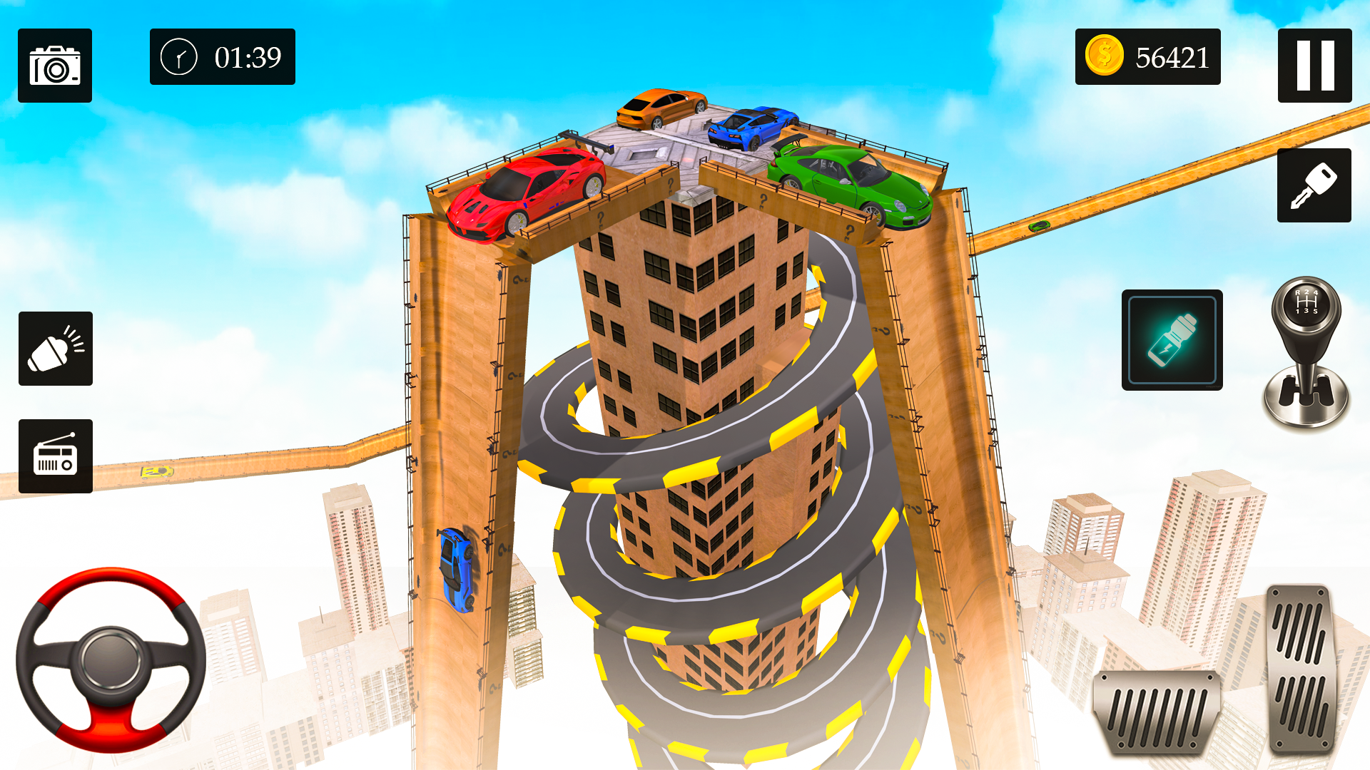 Screenshot 1 of Trò chơi đua xe mạo hiểm trên đường dốc 9.3.3