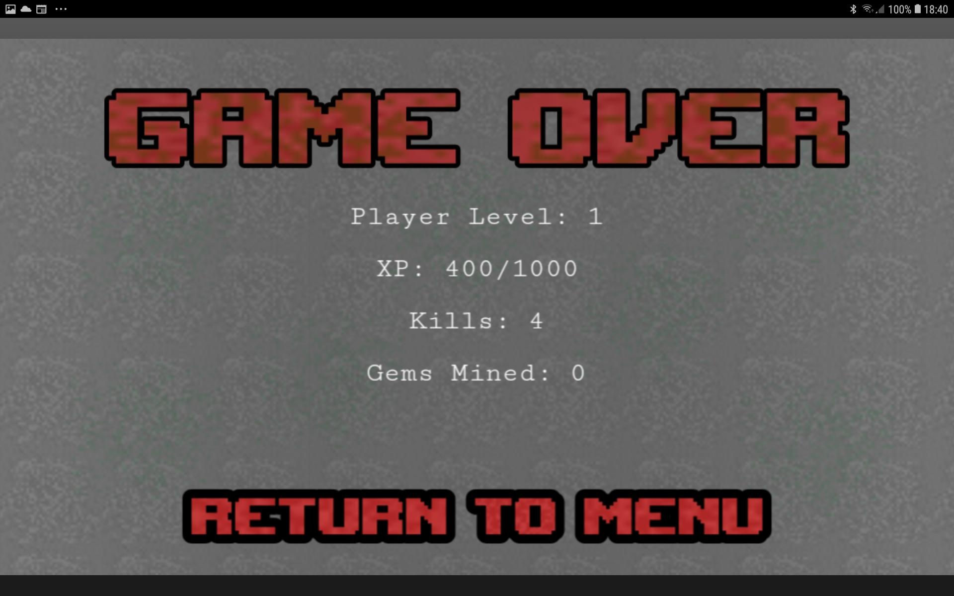 Captura de Tela do Jogo Cave Crawler