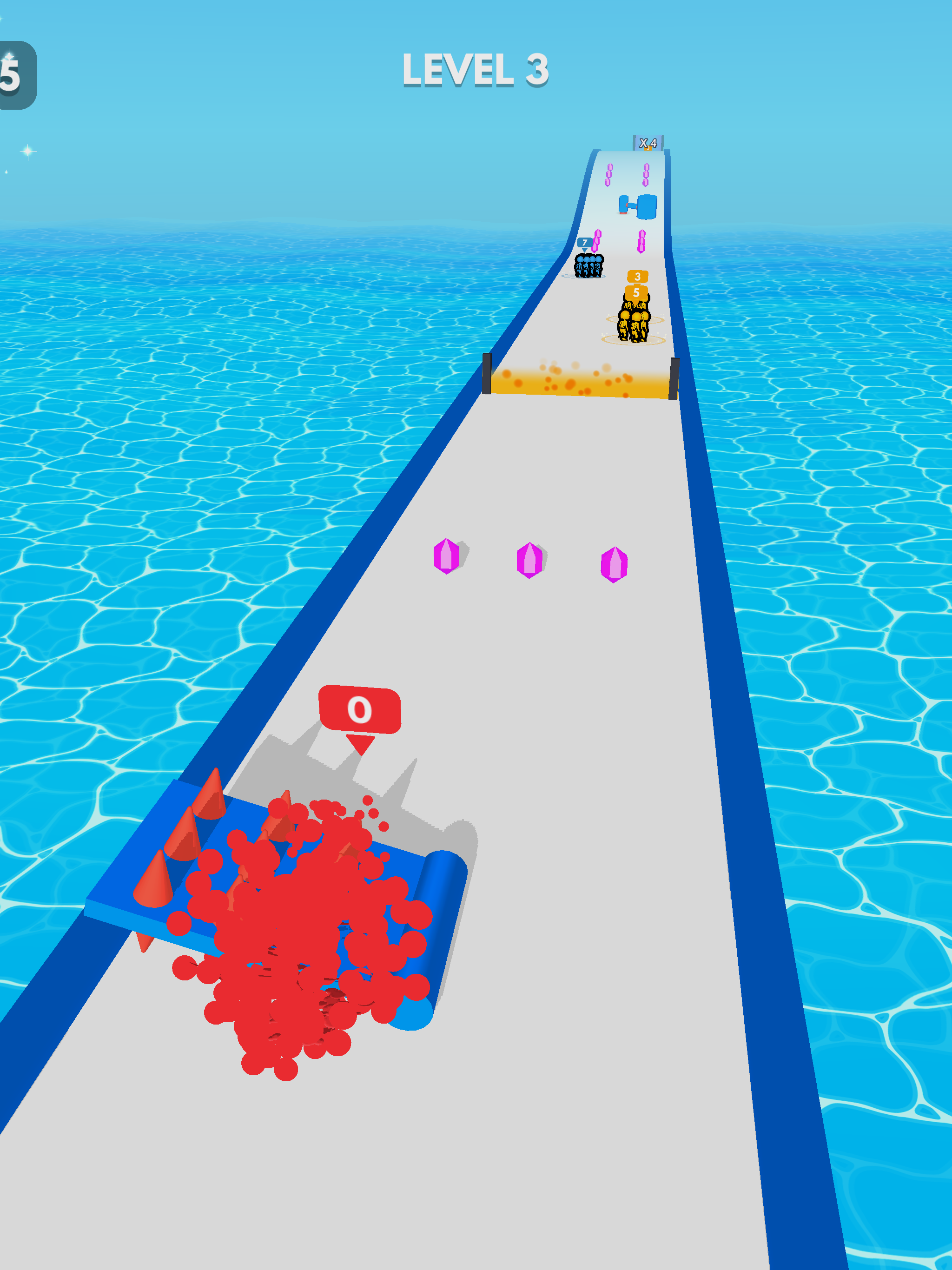 Crowd Battle 3D Game Screenshot