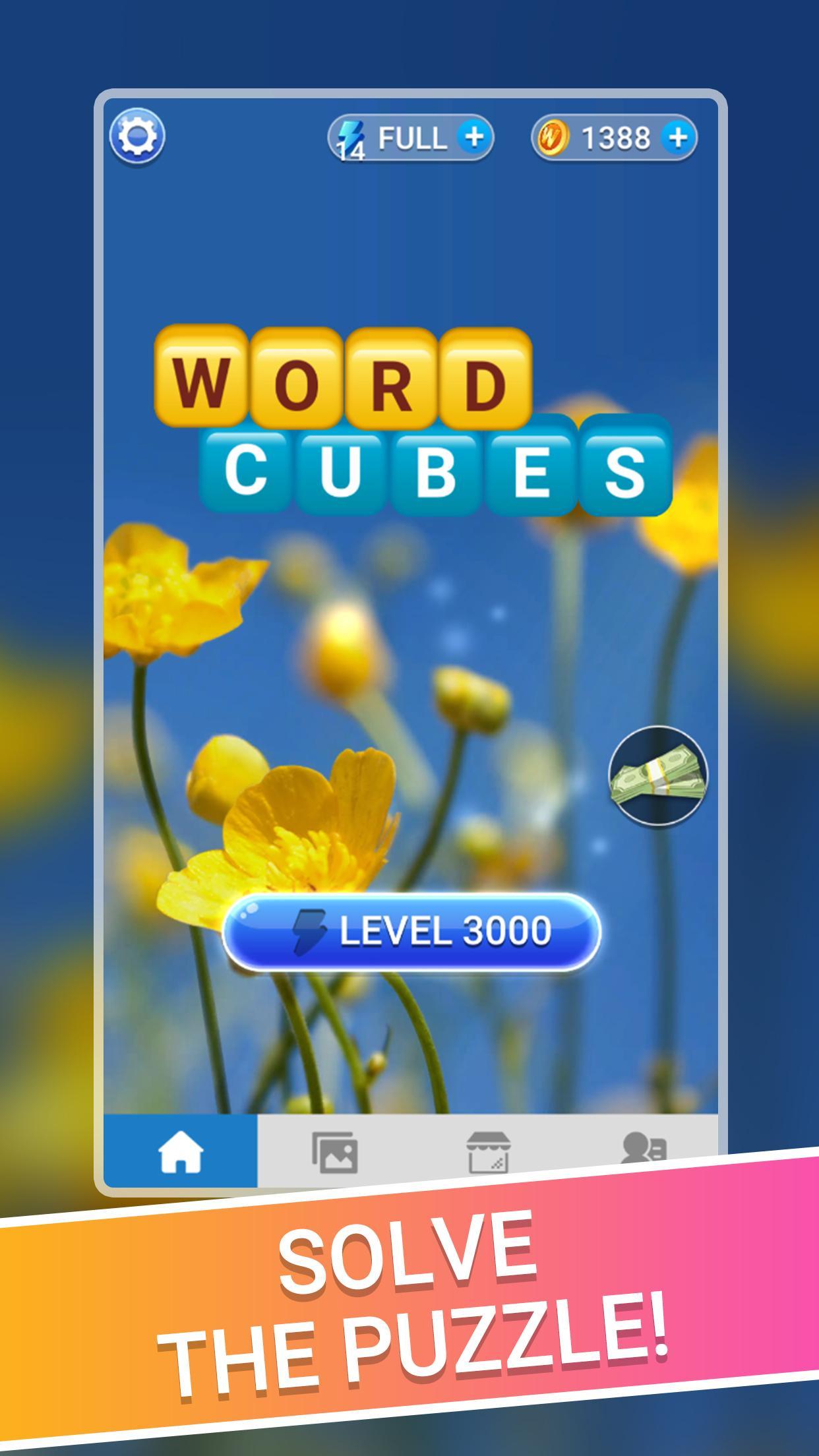 Screenshot 1 of Word Cubes - ល្បែងផ្គុំរូបសប្បាយ 1.0.26