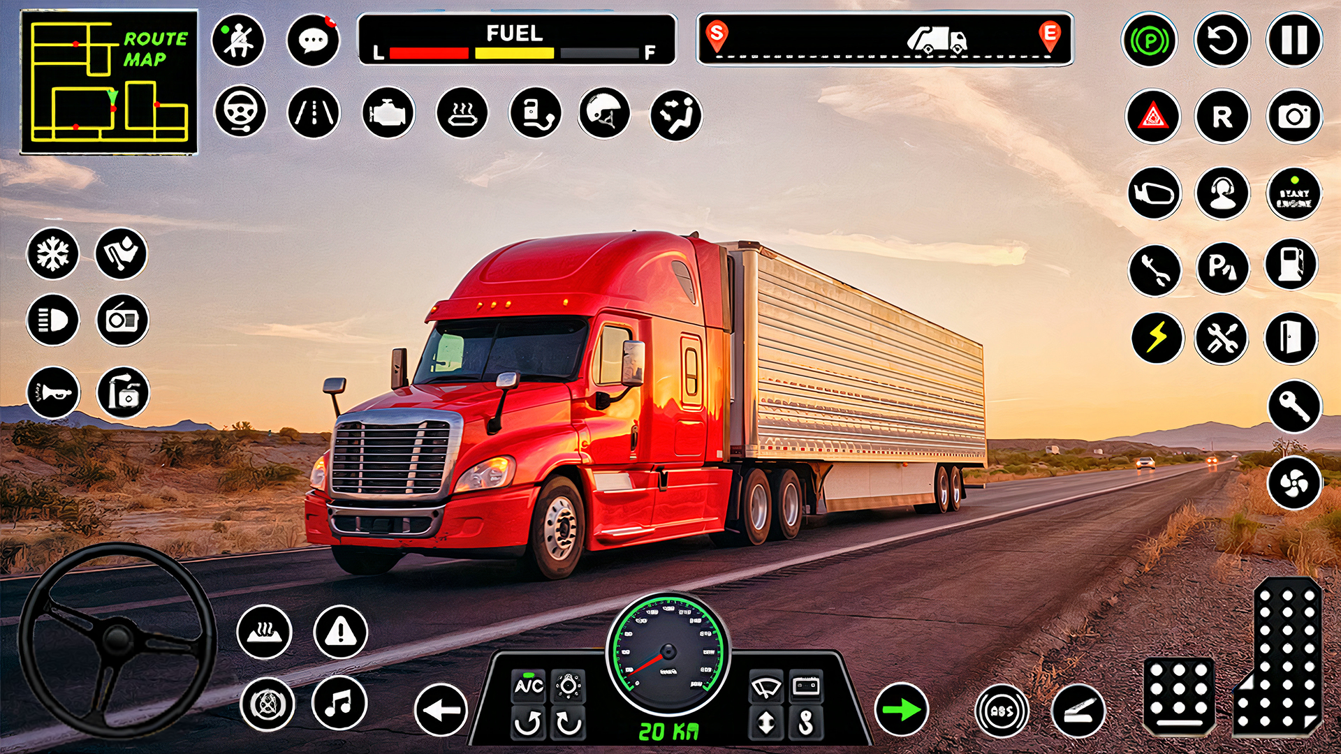 American Truck Games Simulator ภาพหน้าจอเกม