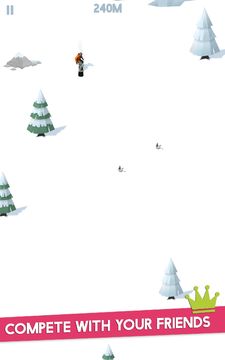 Скриншот игры Endless Mountain: A Snowboardi