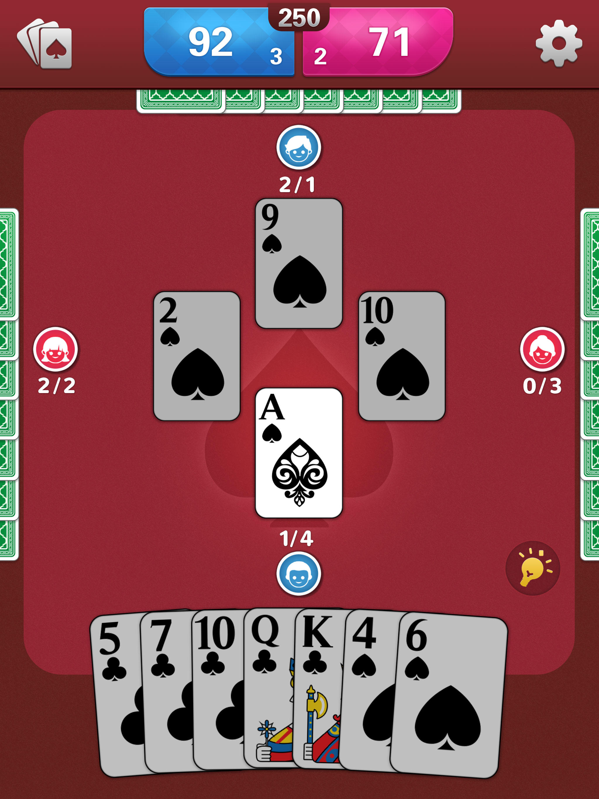 Spades: Classic Card Game 2025 Game Screenshot