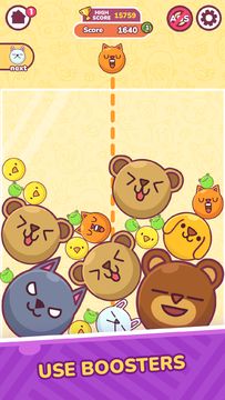 Zoo Fruity Merge Game Screenshot