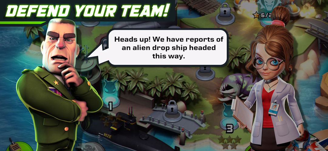 Alien Creeps - Tower Defense ภาพหน้าจอเกม