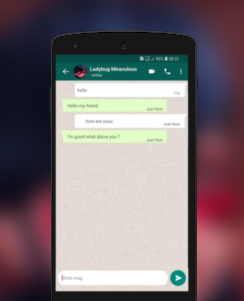 Screenshot of Chat With Ladybug Miraculous - Prank