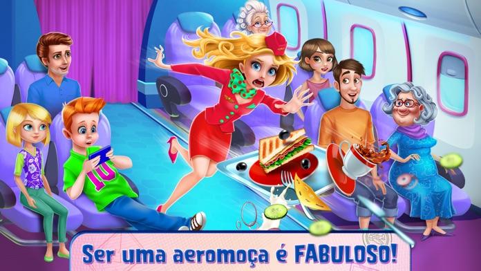 Captura de Tela do Jogo Garotas dos Céus: Aeromoças