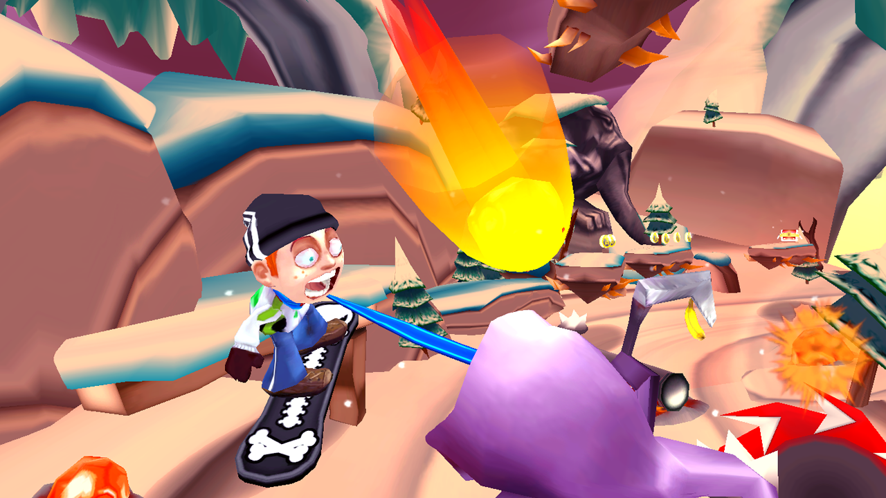 Skiing Fred Game Screenshot