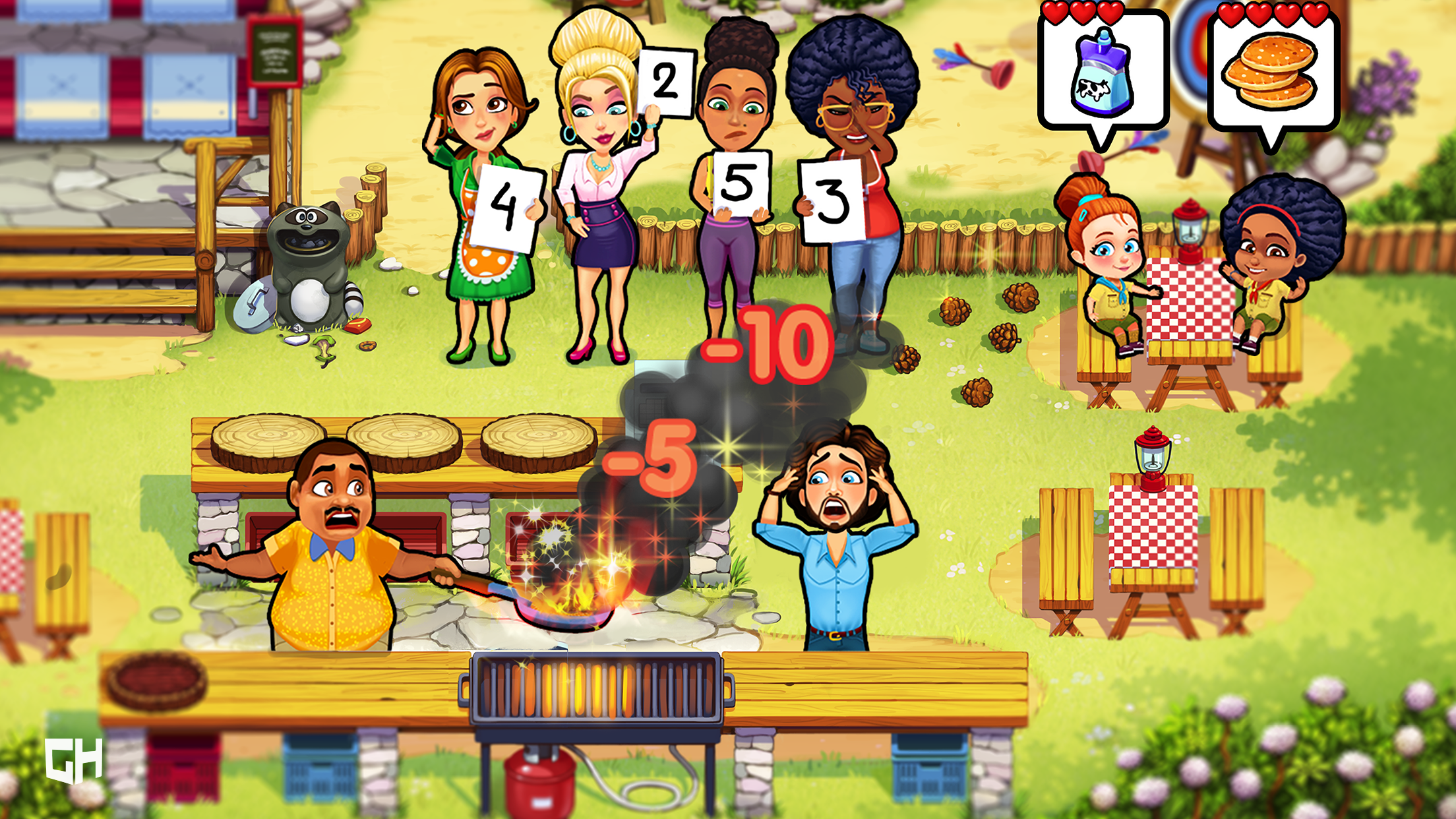 Cuplikan Layar Game Delicious - Moms vs Dads