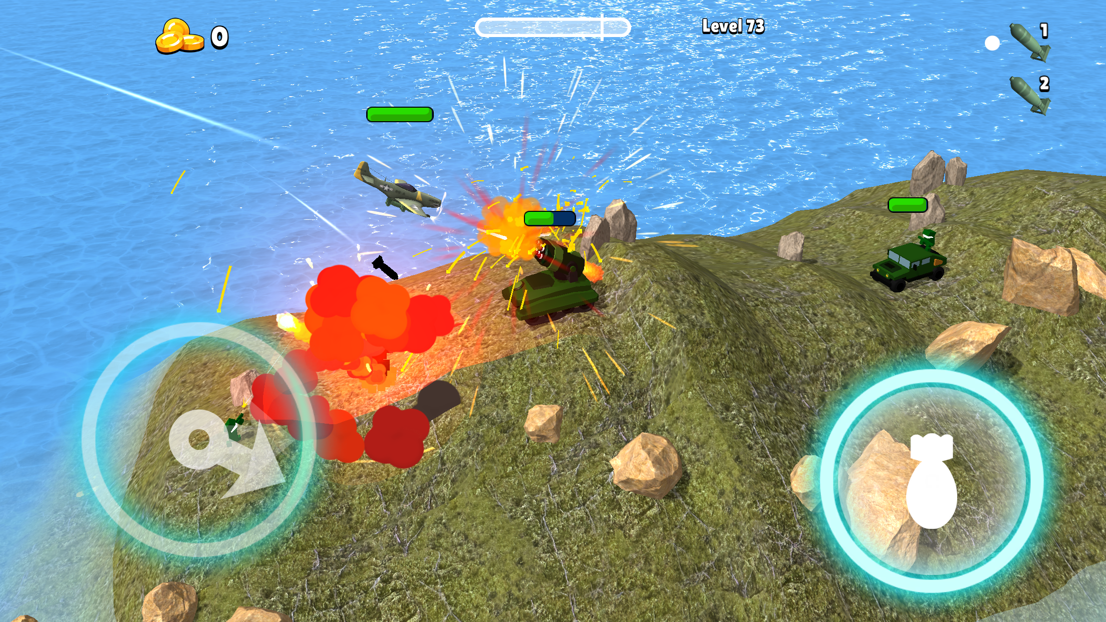 Bomber Ace: WW2 war plane game screenshot game